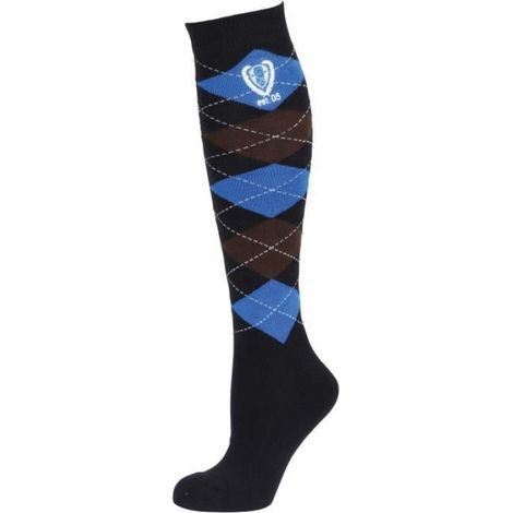 Chaussettes D'équitation - Coton Élasthanne - Renfort Sous Le Pied - Pour Cavaliers - Par 3