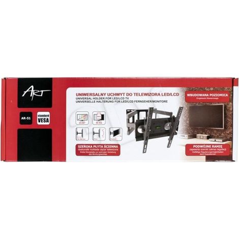 ART Soporte DE Pared para TV AR-51 (Giratorio, Pared, Inclinaciã“N - 60 ", MÁX. 50 KG) (1/5)