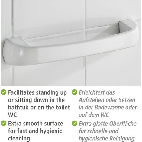 WENKO Badewannengriff Pure, Weiß, Kunststoff (ABS) weiß (1/5)