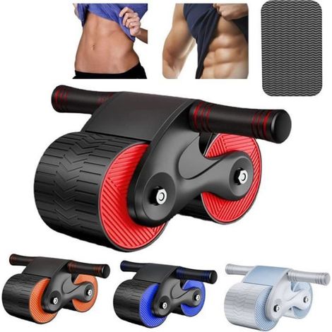 Roue Abdominale Musculation,Appareil Exercice Abdominaux,Roue Abdos à Double Glissement,Rouleau Abdo Sport - Matériel Muscu Fitness (1/3)