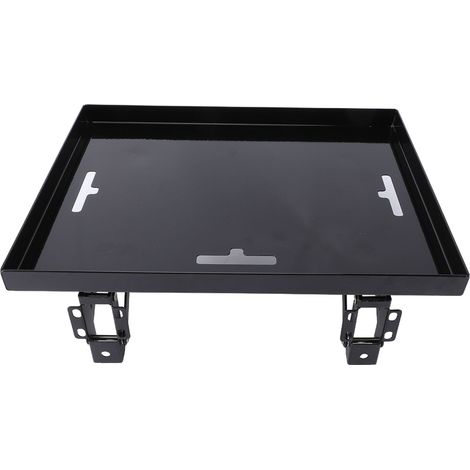 Étagère de chevet pliable en acier au carbone robuste, à fixer par pince, pour lit superposé ou chambre étudiante, avec passe-câble. (1/5)