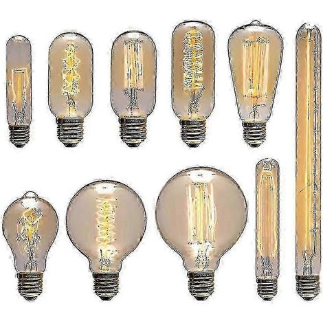 Ampoule Edison E27 40W 220V style rétro vintage, ampoule à incandescence, lampe Edison vintage, lumière rétro (1/5)