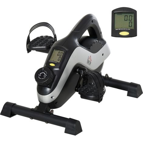 Mini vélo d'appartement avec pédales d'entraînement pour les jambes. équipé d'une sangle de fixation et d'un tapis antidérapant. (1/5)