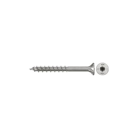 fischer Spanplattenschraube PowerFast FPF II CTP 5,0 x 70 A2 55 Senkkopf Innenst. TX Teilgew. Edelstahl A2 - 577809 (1/5)