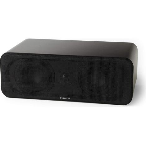 Haut-parleur de bibliothèque à canal central avec double woofers de 10,2 cm et tweeter en soie, dialogue plus clair pour systèmes de son surround home cinéma, simple (1/5)