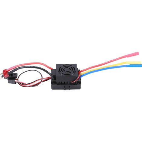 HOBBYFANS 60A ESC Brushless Sensorless Contrôleur Électronique avec Fiche Banane 4.0 pour Voiture RC, Noir (1/5)