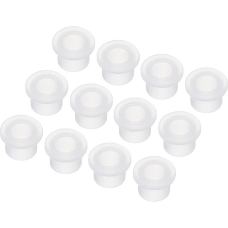 30Pcs Passe-Câble En Caoutchouc En Forme De T Dia 6mm ID 4mm H 6mm Transparent Protection D'Étanchéité Passe-Câbles Flexibles Pour Tuyau De Câble (1/5)