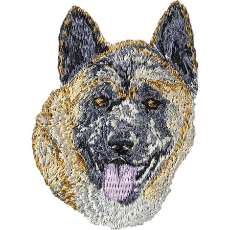 Akita, Akita Inu - toppa a forma di cane, toppa ricamata, decorazione unica per zaino di Art-Dog (1/3)