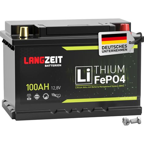 Langzeit LiFePO4 Batterie 100Ah 12V (1/5)