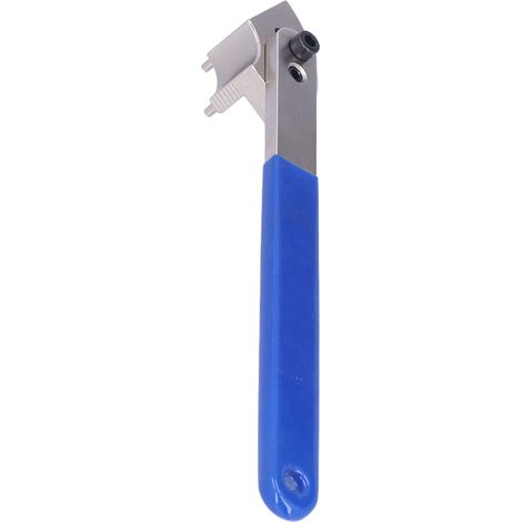 Clé tendeur de courroie de distribution universelle pour réparation automobile, outil poulie ajusteur, clé à molette robuste pour moteur (1/5)