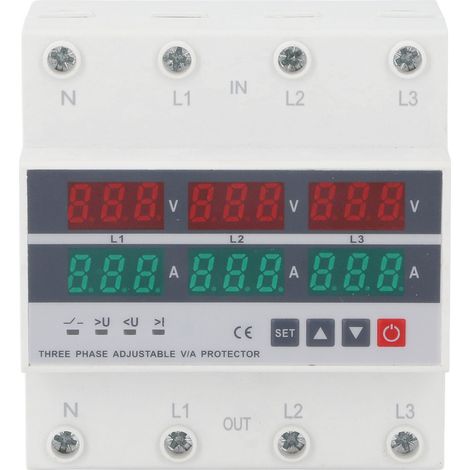 Regolatore di tensione di protezione FTVOGUE AC120-300V 63A, installazione rapida, facile da usare per hardware PC.