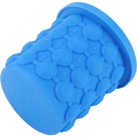 Doppelfunktion Silikon-Eiswürfelform, Eiswürfelbehälter, Küchenhelfer, platzsparend (1/5)