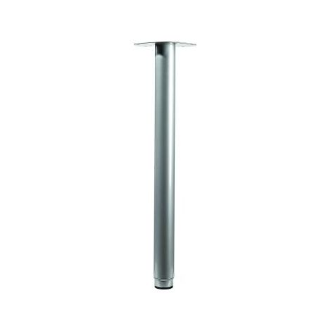 Hettich Tischbein 5,0 x 60 - 90 cm Stahl silber - 1 Stück Tischbeine