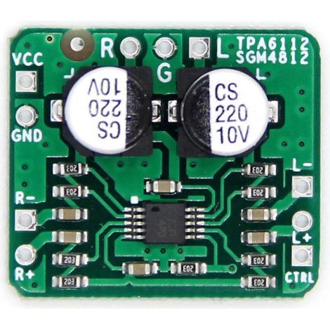 Carte d'amplificateur pour casque 150 mW Audio différentiel symétrique TPA6112 et SGM4812 Module d'amplificateur Hi-Fi Module haut-parleur (1/5)