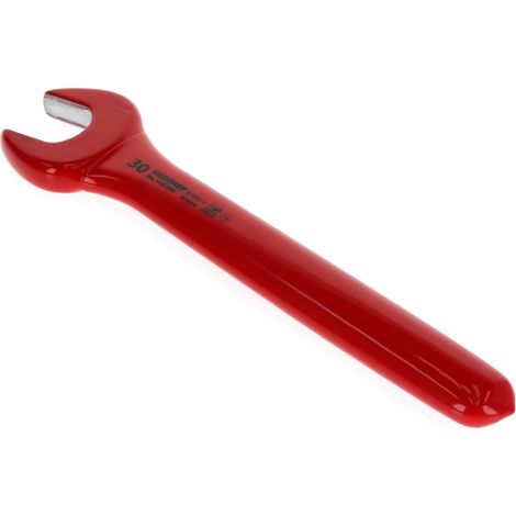 Llave plano simple VDE, lado e/planos : 30 mm, Largo 265 mm