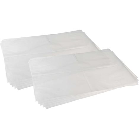 vhbw 10x sacchetto compatibile con Bosch GAS 15 PS aspirapolvere - plastica, 66cm x 40cm trasparente