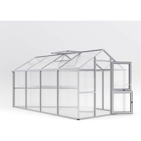 KGT Gewächshaus "Iris IV", pressblank, 10 m², 16 mm HKP (1/3)