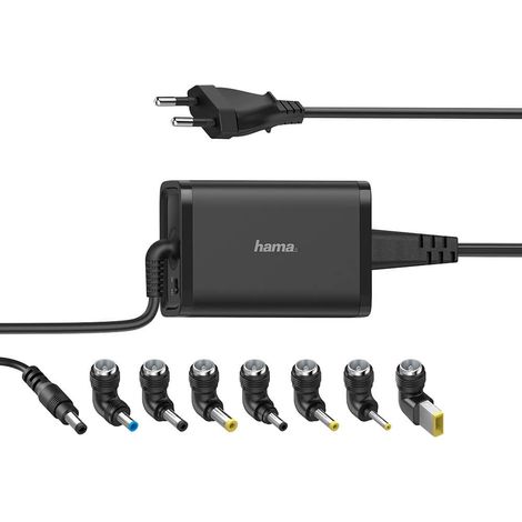 Hama netzteil notebook universal 100 240v 15 19v65w 8x adapter