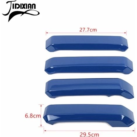 (Bleu, lot de 4) Cache décoratif de poignée de porte intérieure en ABS pour voiture, compatible avec Ford F150 (2015-2020) - Accessoires intérieurs (1/4)
