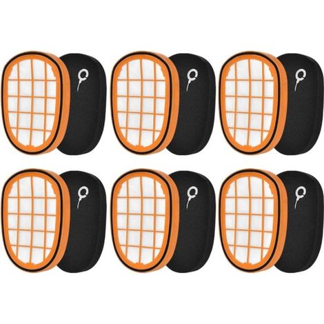 Adatto per 6 filtri per aspirapolvere senza filo SpeedPro Max, inclusi i modelli FC6812, FC6813, FC6822, FC6823, FC6827, FC6908, FC6906 e FC6904. Accessori per filtri di ricambio. (1/5)