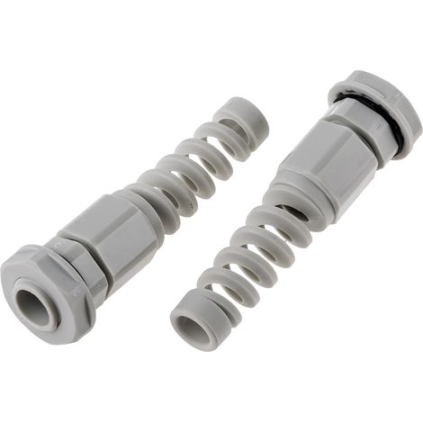 Presse-étoupe PG7 en Nylon 66 pour câble de 3.5mm à 6mm, avec contre-écrous, IP68 ( Prix pour Paquet de 10 )