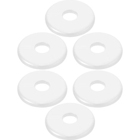 6 pièces Lot de Cache-tuyaux Muraux Ronds Plaques (1/5)