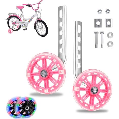 Roues stabilisatrices pour vélo, roues stabilisatrices universelles pour vélo d'enfant, roues auxiliaires, pour 12, 14, 16, 18, 20 pouces Vélo à transmission directe pour enfant (1/5)