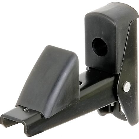 Butée de volet automatique en aluminium – fermeture pratique avec écartement réglable de 15 à 50 mm – laquée noire – Marque