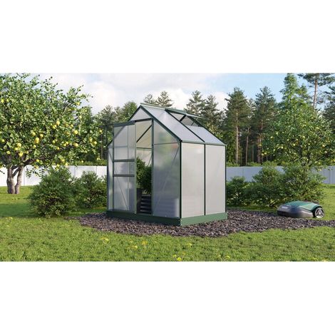 [NEUWERTIG] B-Ware Vitavia Gewächshaus Planet 2500 Schwarz Garten Gewächshaus 2,5m² Fundamentrahmen (1/2)