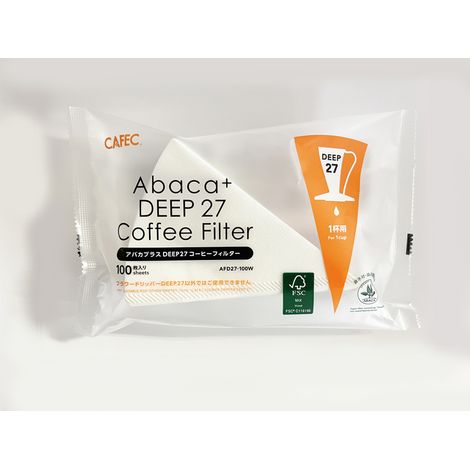 Filtros de café de papel Cafec Deep 27 Abaca+ (100 unidades) (1/5)