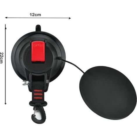 Ancrage Ventouse Camping Lot de 2 Crochets Fixation Auvent, Bâche, Tente de Camping (1/5)