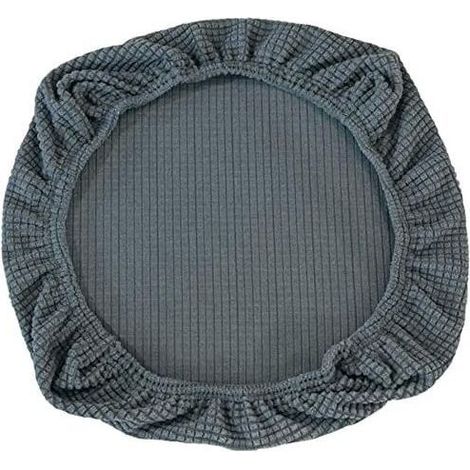 Housse extensible Housse de siège pour chaise de bureau Chaise de bureau pivotante Chaise pivotante, gris (1/4)