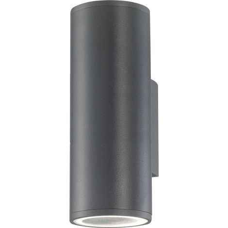 Merano Clara Applique murale d'extérieur 2 lumières en aluminium gris foncé LED GU10 2x7W IP54