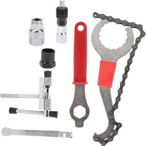 Kit de démontage de volant moteur multifonctionnel pour vélo (7 pièces) - Outil de réparation de vélo (Levier de pneu élargi) (1/5)