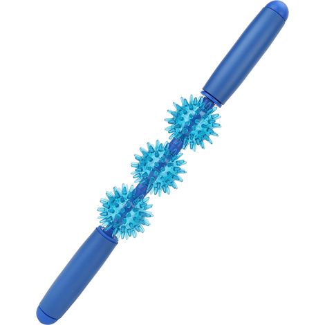 Bâton de massage avec 3 balles de massage, rouleau de massage musculaire à 360 degrés pour étirer les muscles et les fascias (1/5)