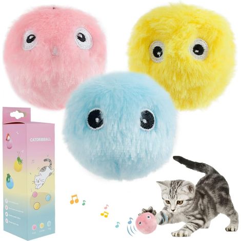 Jouet pour Chat interactif, avec Les cris des Oiseaux, Grenouilles (1/4)
