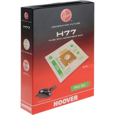 Ersatzteil - Original-Karton mit 4 Mikrofaser-Beuteln H77 -  - HOOVER