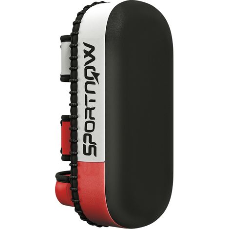 Gants de Muay Thai et kickboxing, housse en similicuir, 0,4 kg, 38x20x18 cm, noir/rouge/blanc (1/5)