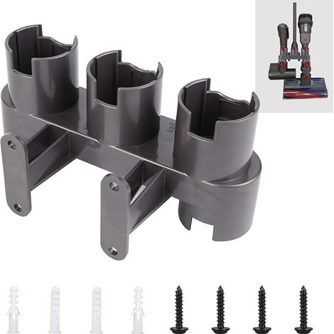 Support mural pour accessoires, station d'accueil et organiseur d'accessoires pour aspirateurs Dyson V11 V10 V8 V7 (avec kit de pièces détachées) (1/5)