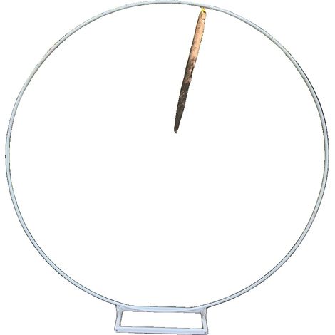 Support de toile de fond, forme ronde, idéal pour les mariages et les événements, 1.8m(70.8in), base carrée blanche (1/2)