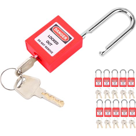 10 Lots de Cadenas de Sécurité 38mm en Nylon pour Industries Chimiques et Électriques (1/5)