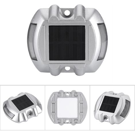 Balise Solaire LED pour Route - [6 LED] - Étanche IP67 - Aluminium Coulé - Illumination automatique pour Allées et Chemins (1/5)