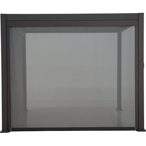Leco Rollo zur Lamellenpergola "DELUXE", anthrazit, 370 x 236 cm (B x H) (1/5)