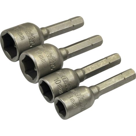 Makita Steckschlüssel-Set magnetisch, 4 Stk., SW8/10/12/13, 1/4, 50 mm