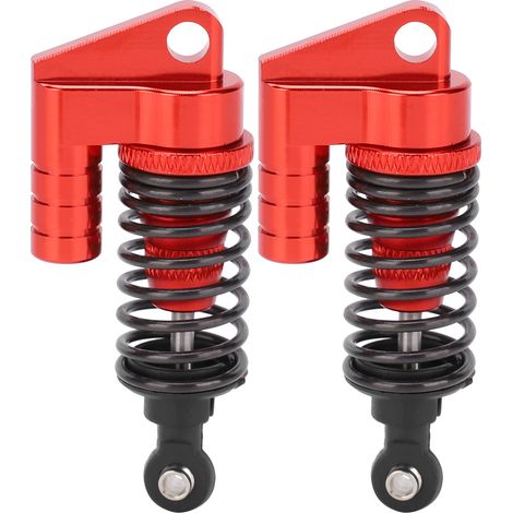 Set mit 2 Metallstoßdämpfern für Lotra / Traxxas / Tamiya / Axial 1/10 RC-Cars (rot) (1/5)