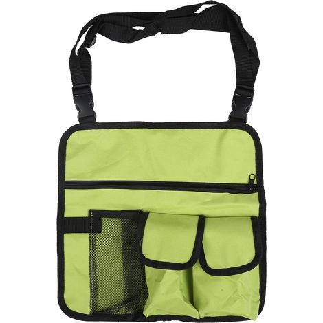 Sac de rangement pour snacks, bandoulière unique, suspension pour chaise de plage, siège extérieur, poche de transport, vert fruit.