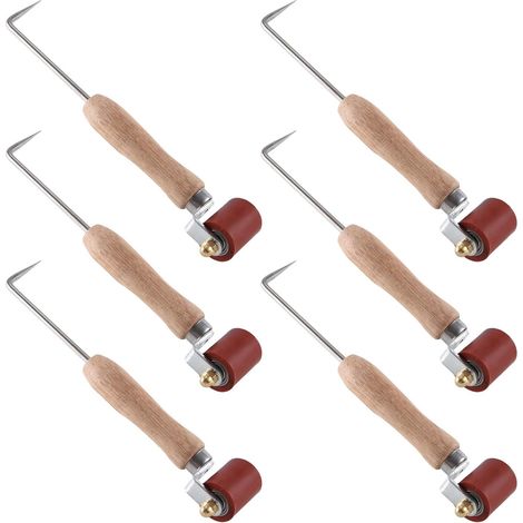 6X Rouleau de Joint, Rouleau de Joint en Silicone de 40 mm avec Rouleau de DéTail en Laiton de 6 Mm, pour de Toiture Monocouche en PVC/EPDM B (1/4)