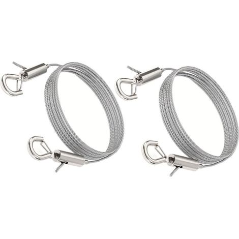 MAGICLULU Corde de suspension en acier inoxydable 2 m avec double (1/5)
