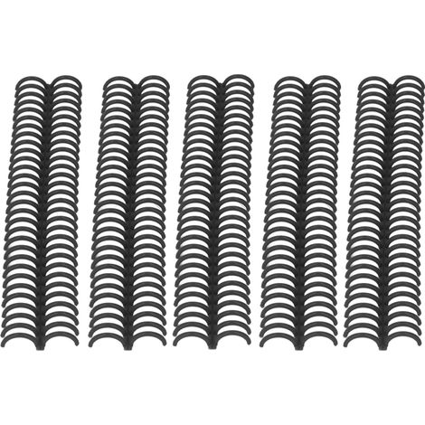 Lot de 10 anneaux de reliure en plastique résistant à l'usure, 30 trous, diamètre intérieur 22 mm. (1/5)