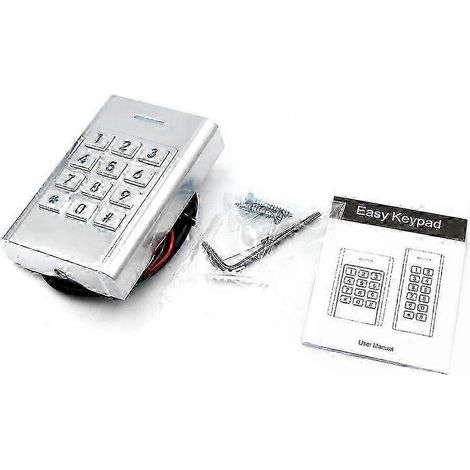 Lecteur de cartes à clavier étanche IP68 pour le contrôle d'accès, contrôleur d'accès par carte d'identification 125 kHz, serrure de porte électronique, système de contrôle d'accès RFID, K6 (1/2)